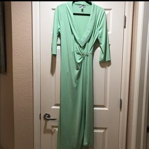 Green ASOS Dress with Safety-Pin Detail